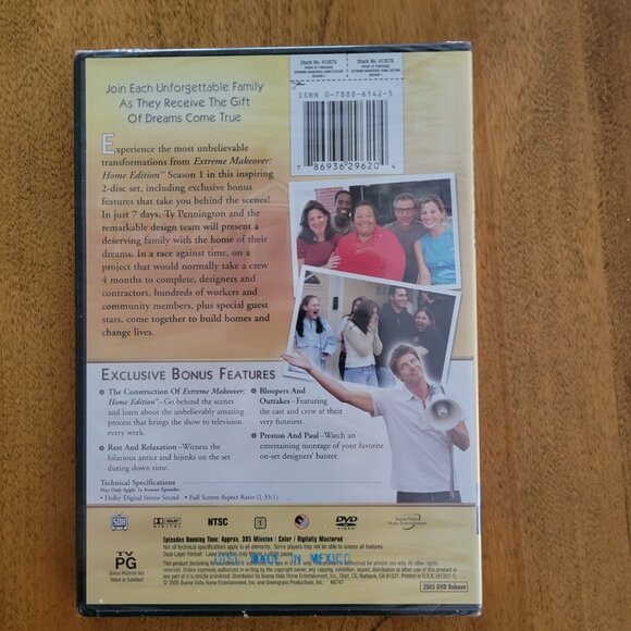 Extreme Makeover Home Edition DVD 2005 2-Disc Set Brand NEW & Sealed - Picture 2 of 2